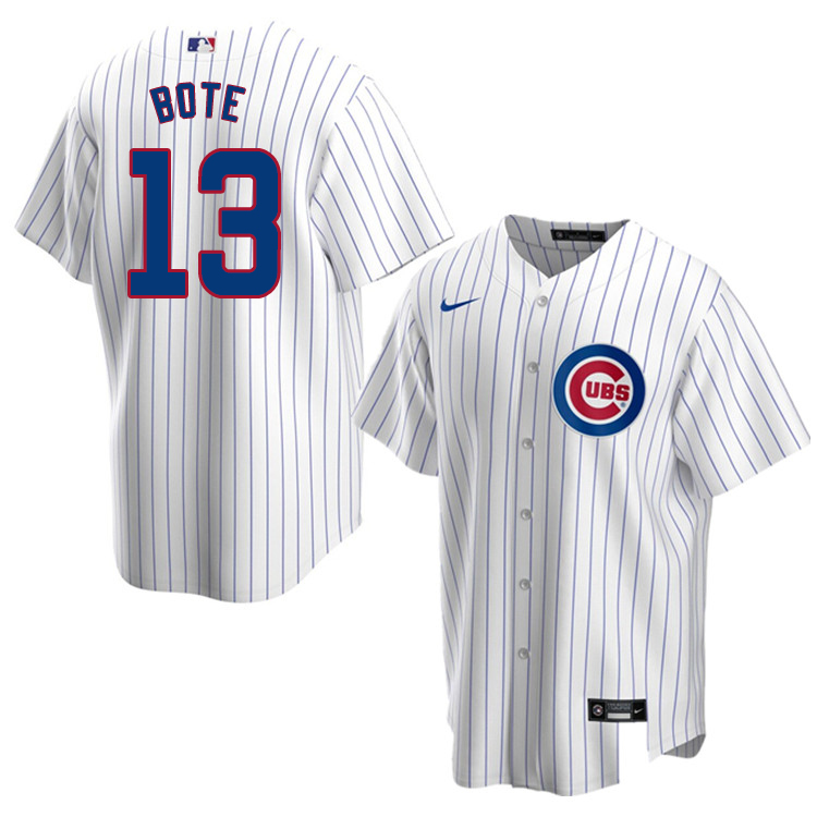 Nike Men #13 David Bote Chicago Cubs Baseball Jerseys Sale-White